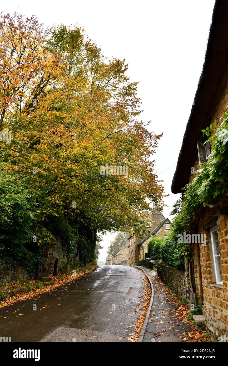 Autunno a Hook Norton Oxfordshire Inghilterra Regno Unito Foto Stock