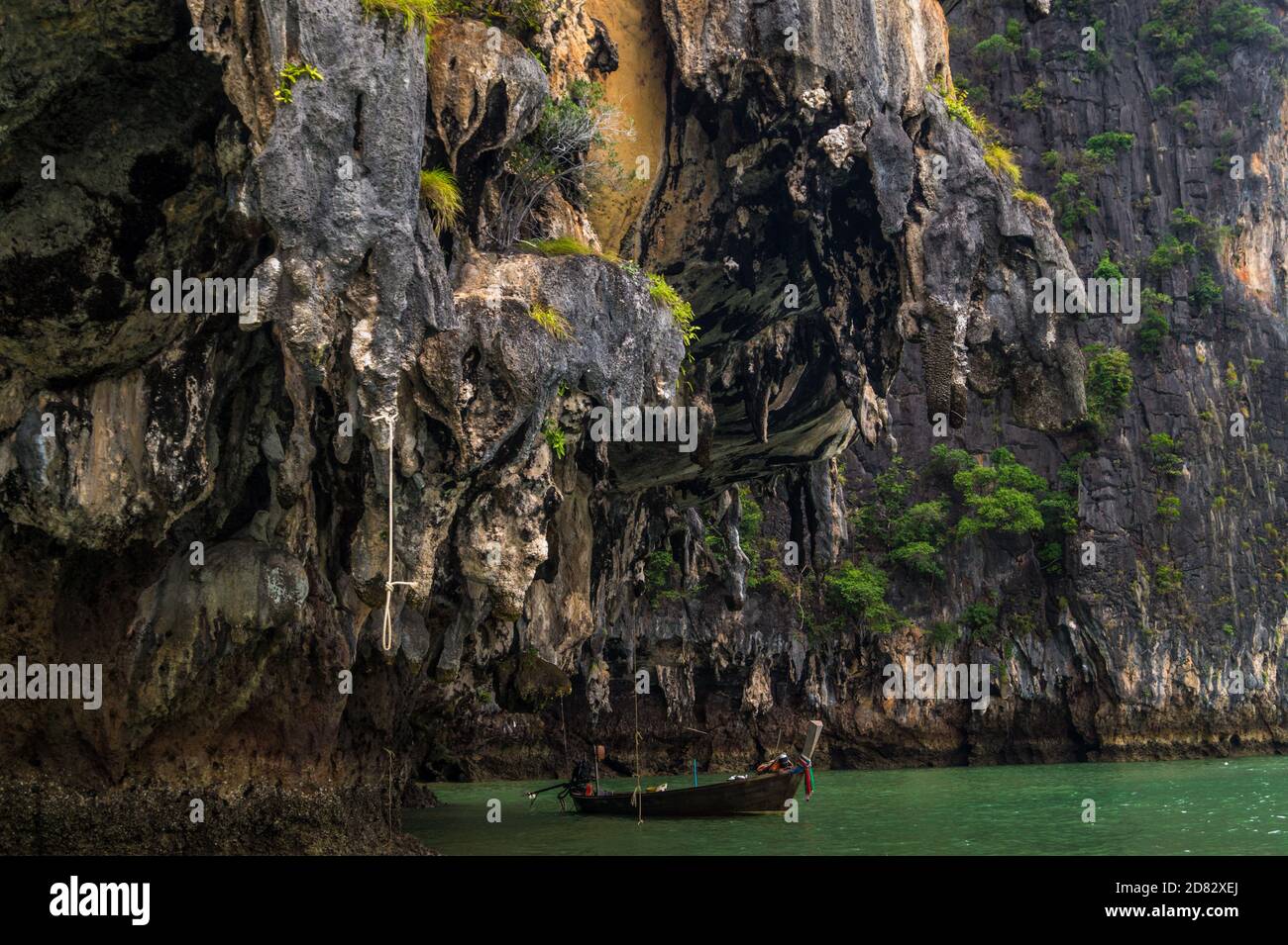 Isola tropicale in thailandia Nationalpark Ao Phang-nga Foto Stock