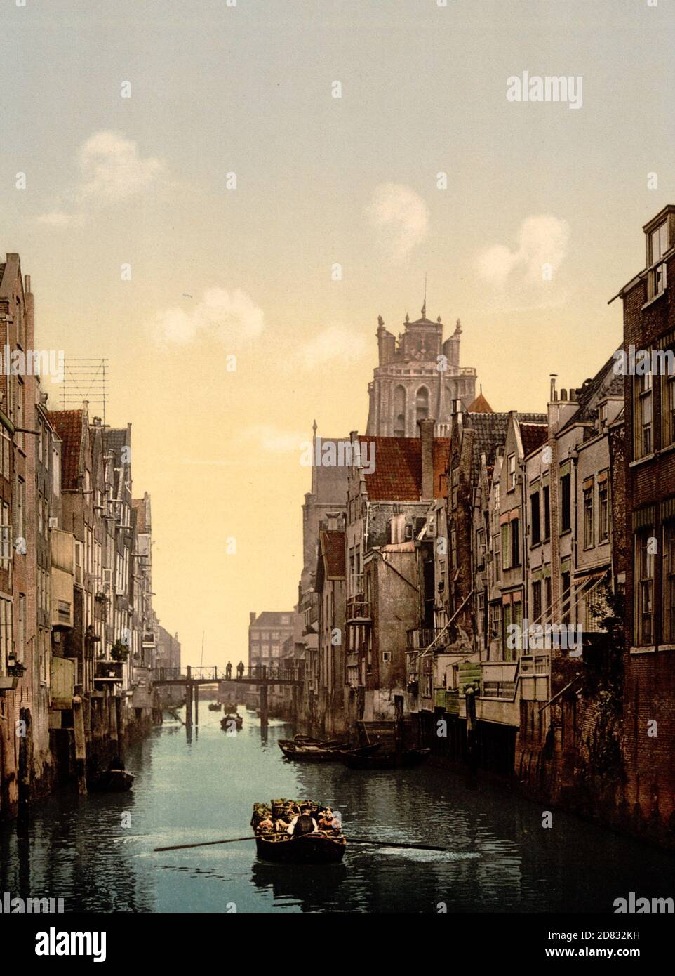 Voorstraatshaven, Dordrecht, Olanda, circa 1900 Foto Stock