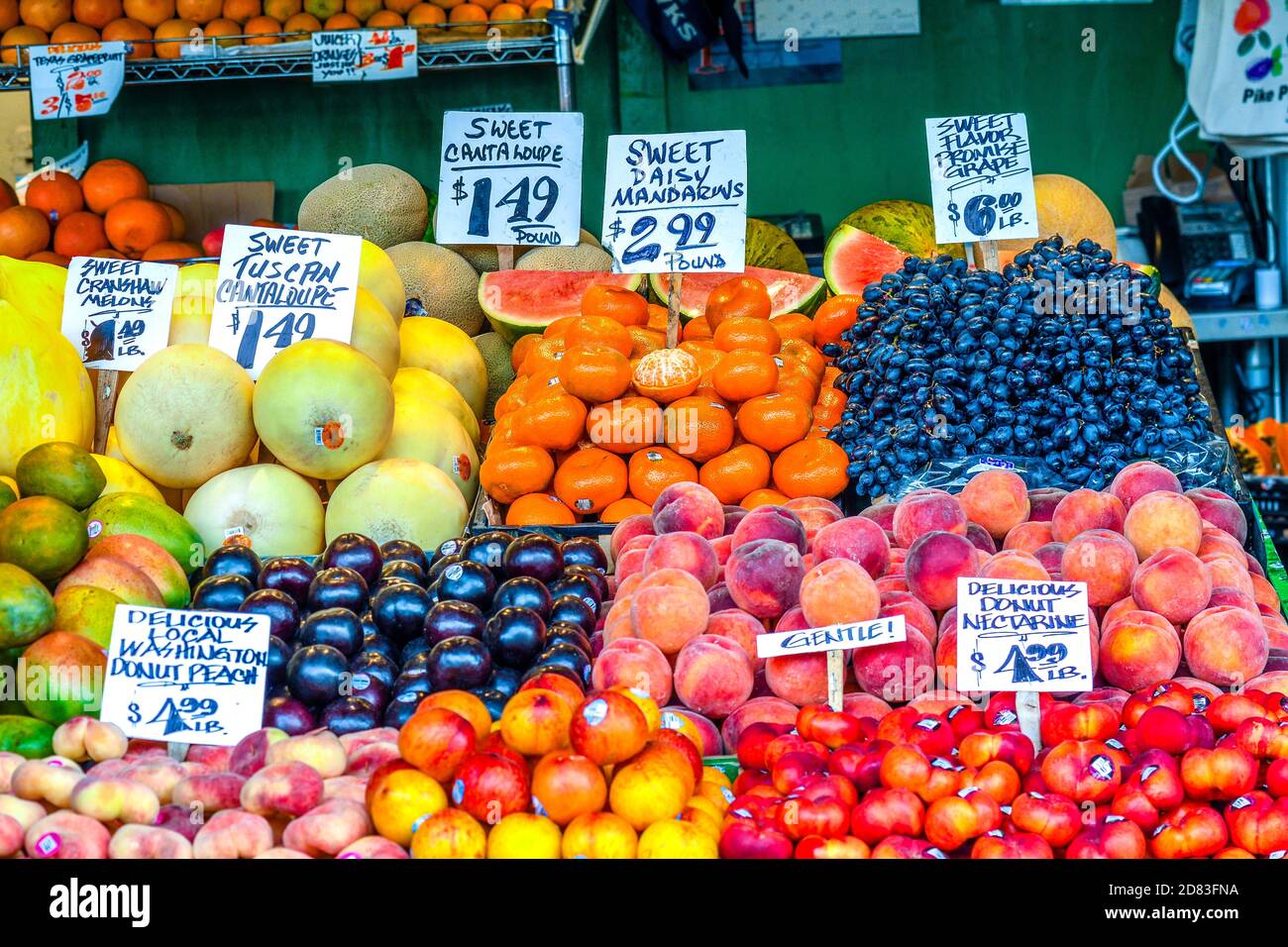 Seattle Farmers Market, Washington-USA Foto Stock