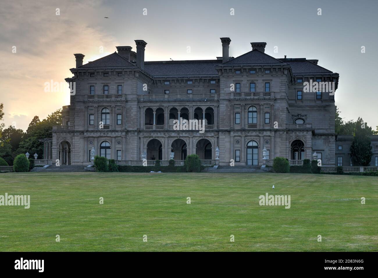 Il Breakers e' un palazzo Vanderbilt situato in Ochre Point Avenue, Newport, Rhode Island Foto Stock