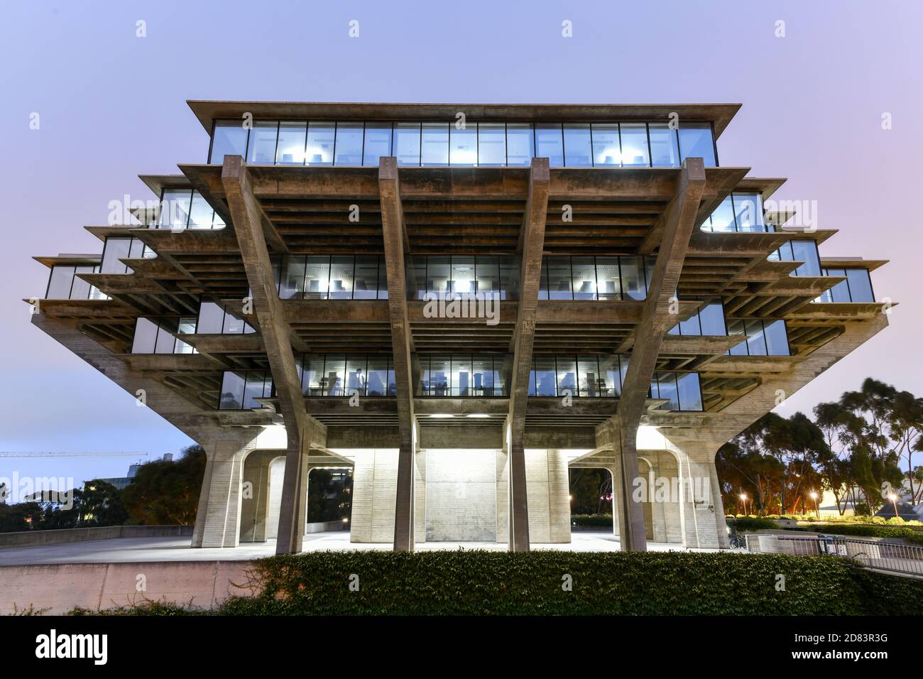 San Diego, California - 19 luglio 2020: La Geisel Library all'Università della California San Diego, la Jolla, California Foto Stock