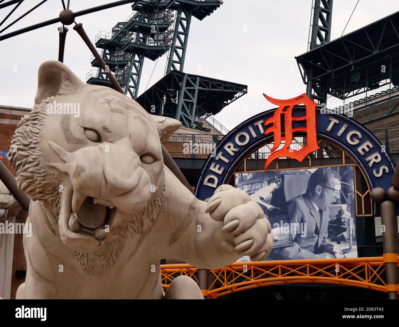 Detroit Tigers Stadium di Detroit, Michigan Foto Stock