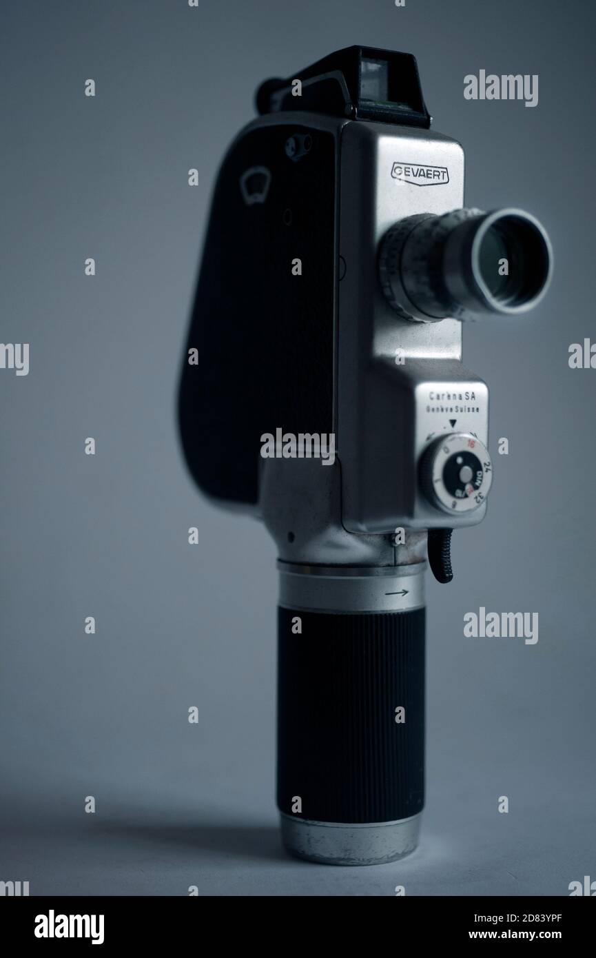 Agfa-Gevaert Carena SA Clockwork Cine-camera / 1960's. Foto Stock
