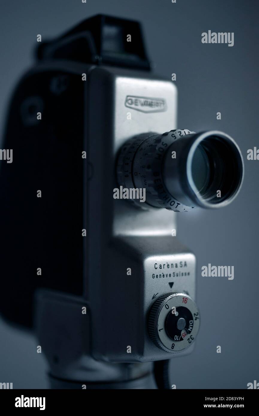 Agfa-Gevaert Carena SA Clockwork Cine-camera / 1960's. Foto Stock