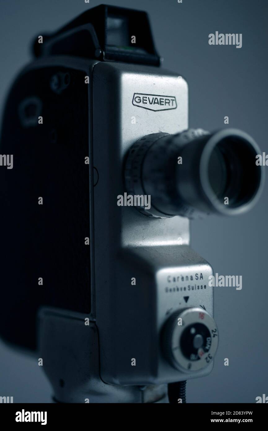 Agfa-Gevaert Carena SA Clockwork Cine-camera / 1960's. Foto Stock