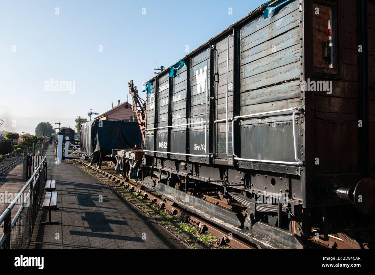 Nel Regno Unito - immagini della Severn Valley Railway, Worcestershire, Inghilterra. La linea che va da Kidderminster e Bridgnorth. Foto Stock
