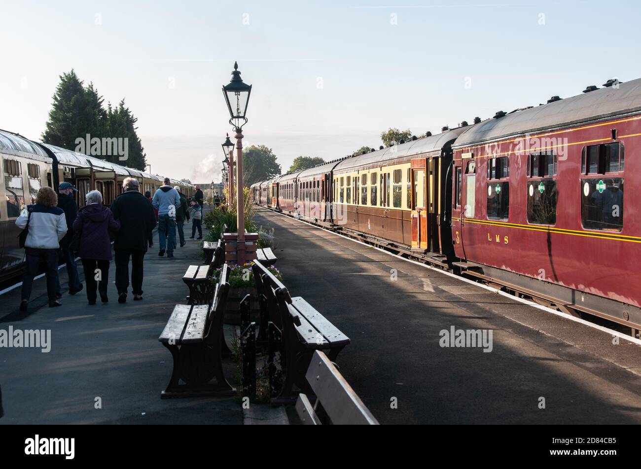 Nel Regno Unito - immagini della Severn Valley Railway, Worcestershire, Inghilterra. La linea che va da Kidderminster e Bridgnorth. Foto Stock