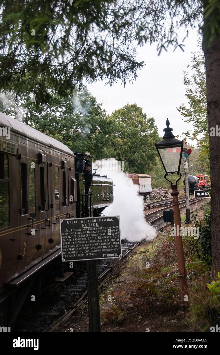 Nel Regno Unito - immagini della Severn Valley Railway, Worcestershire, Inghilterra. La linea che va da Kidderminster e Bridgnorth. Foto Stock