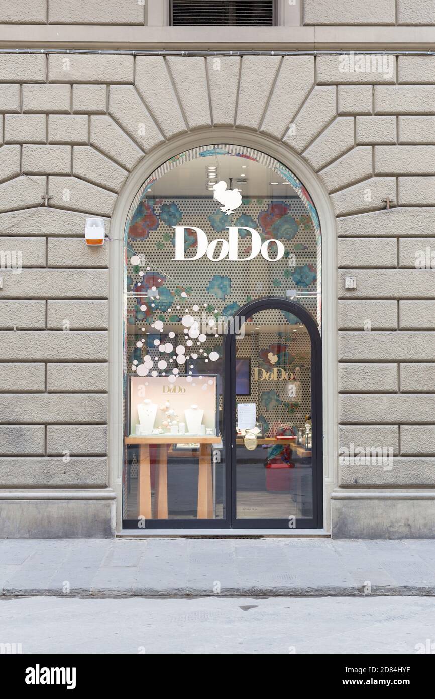 Dodo shop front, Italia Foto Stock