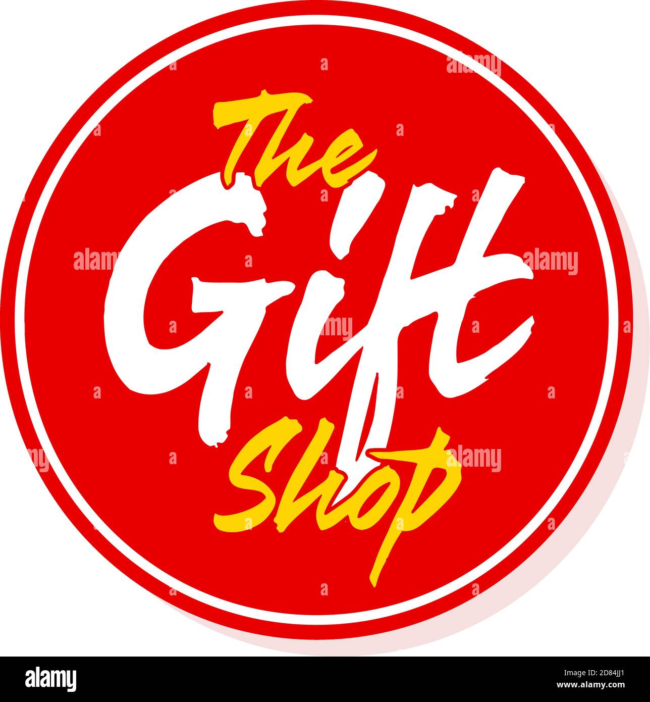 Logo del negozio di articoli da regalo Illustrazione Vettoriale