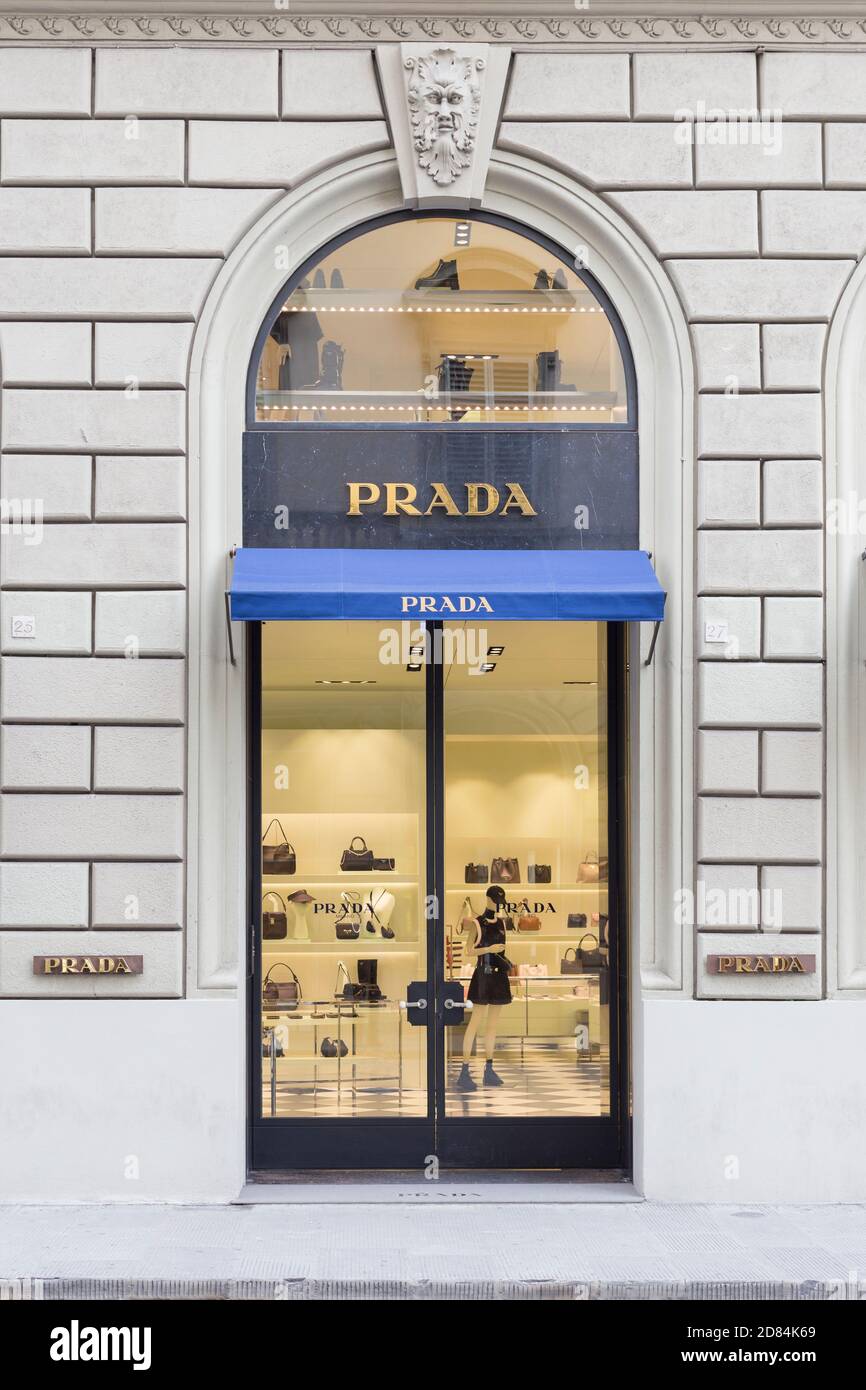 Prada shop front, Italia Foto Stock