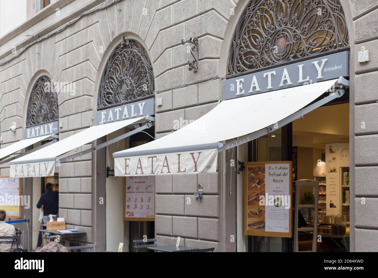 Eataly shop front, Italia Foto Stock