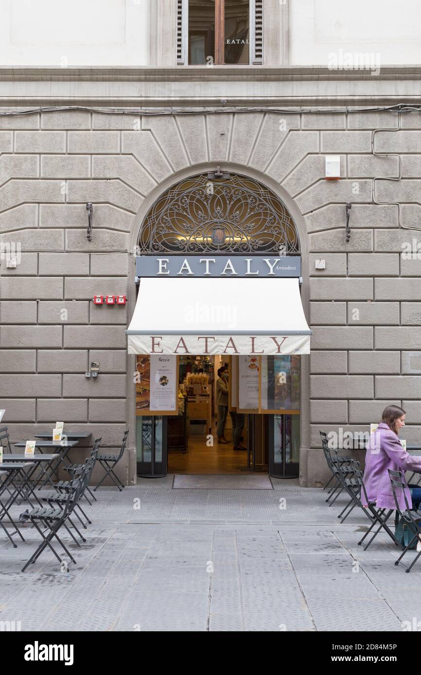 Eataly shop front, Italia Foto Stock