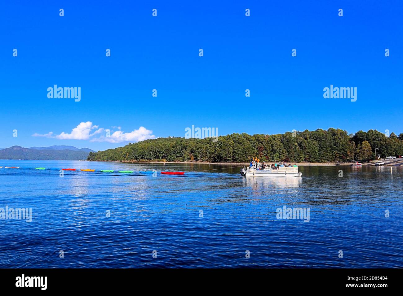 sfilata di barche lago Jocasse South carolina Foto Stock