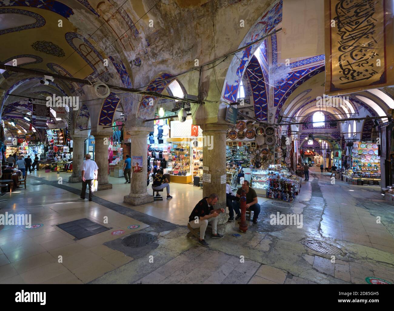 Passaggi del vecchio Grand Bazaar a Istanbul, Turchia Foto Stock