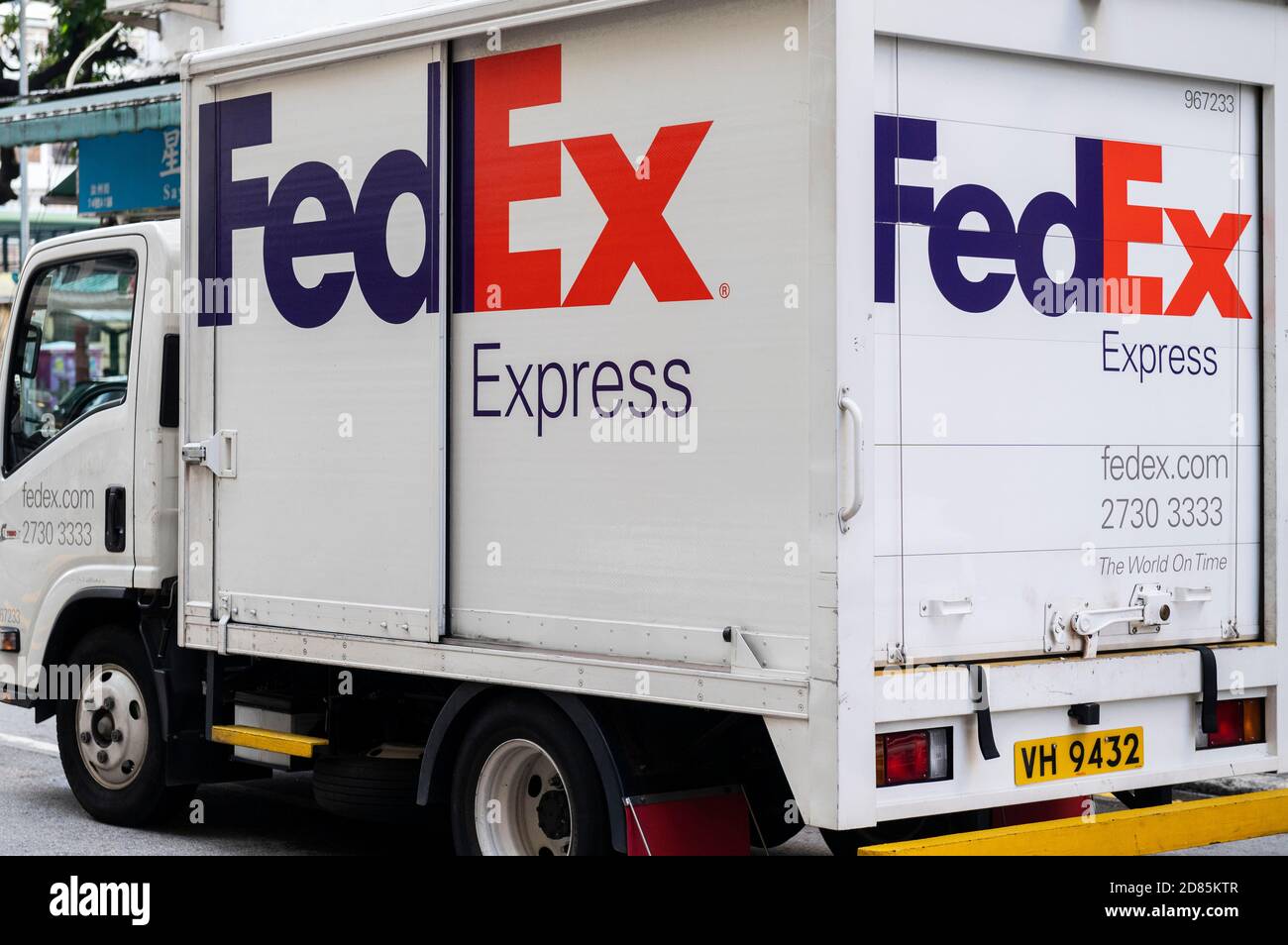 Hong Kong, Cina. 22 settembre 2020. Camion FedEx Express americano visto a Hong Kong. Credit: Budrul Chukrut/SOPA Images/ZUMA Wire/Alamy Live News Foto Stock