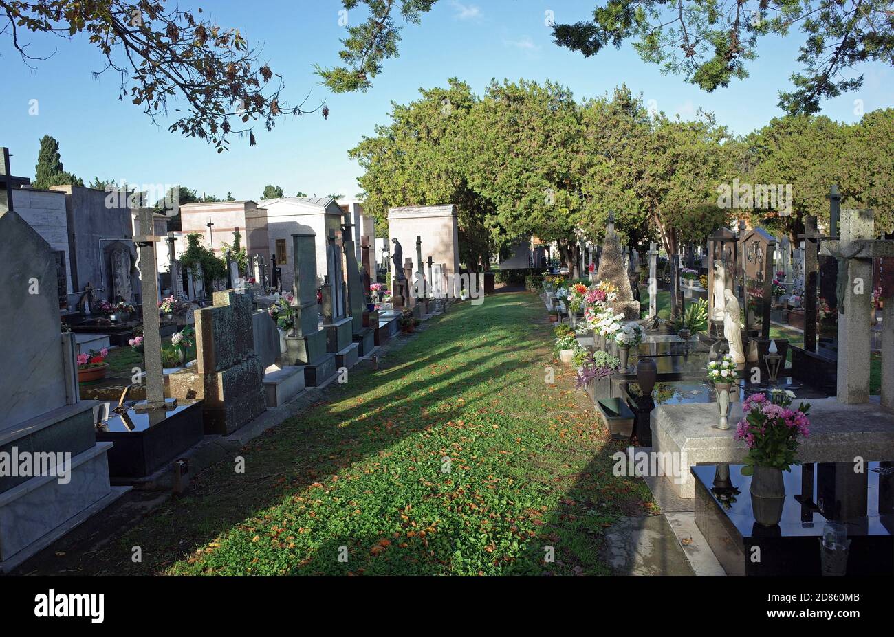 Sassari, Sardegna, Italia. Cimitero monumentale Foto Stock