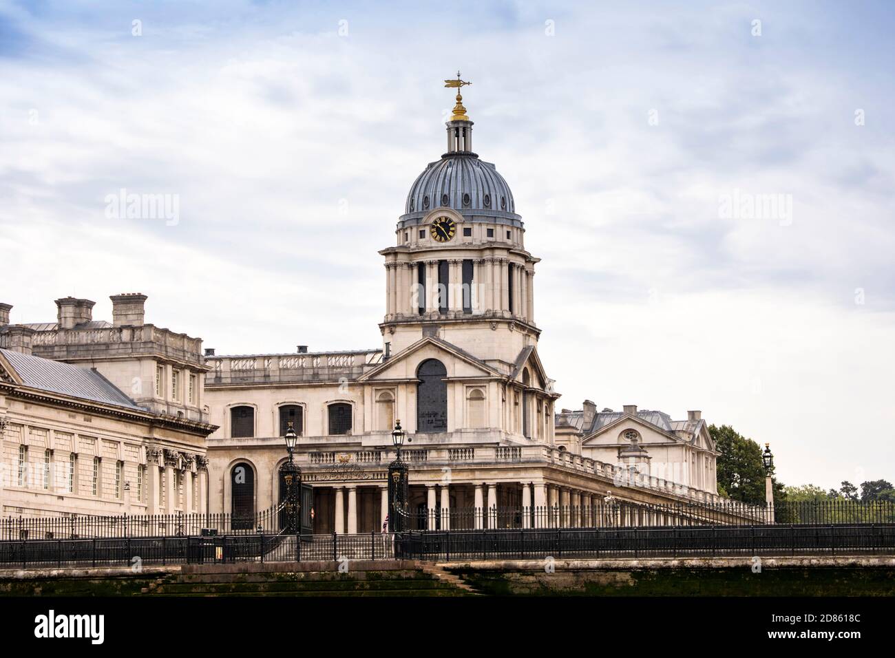 Regno Unito, Londra, Greenwich, Royal Naval College Buildings, progettato da Sir Christopher Wren come Royal Hospital per i marinai a Greenwich Foto Stock