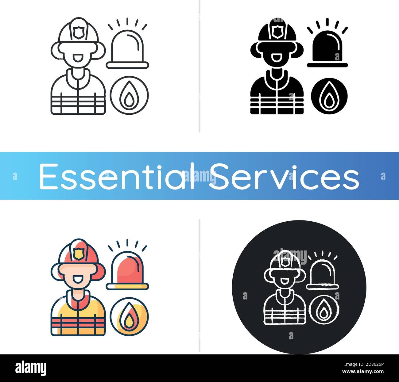 Icona vigili del fuoco Illustrazione Vettoriale