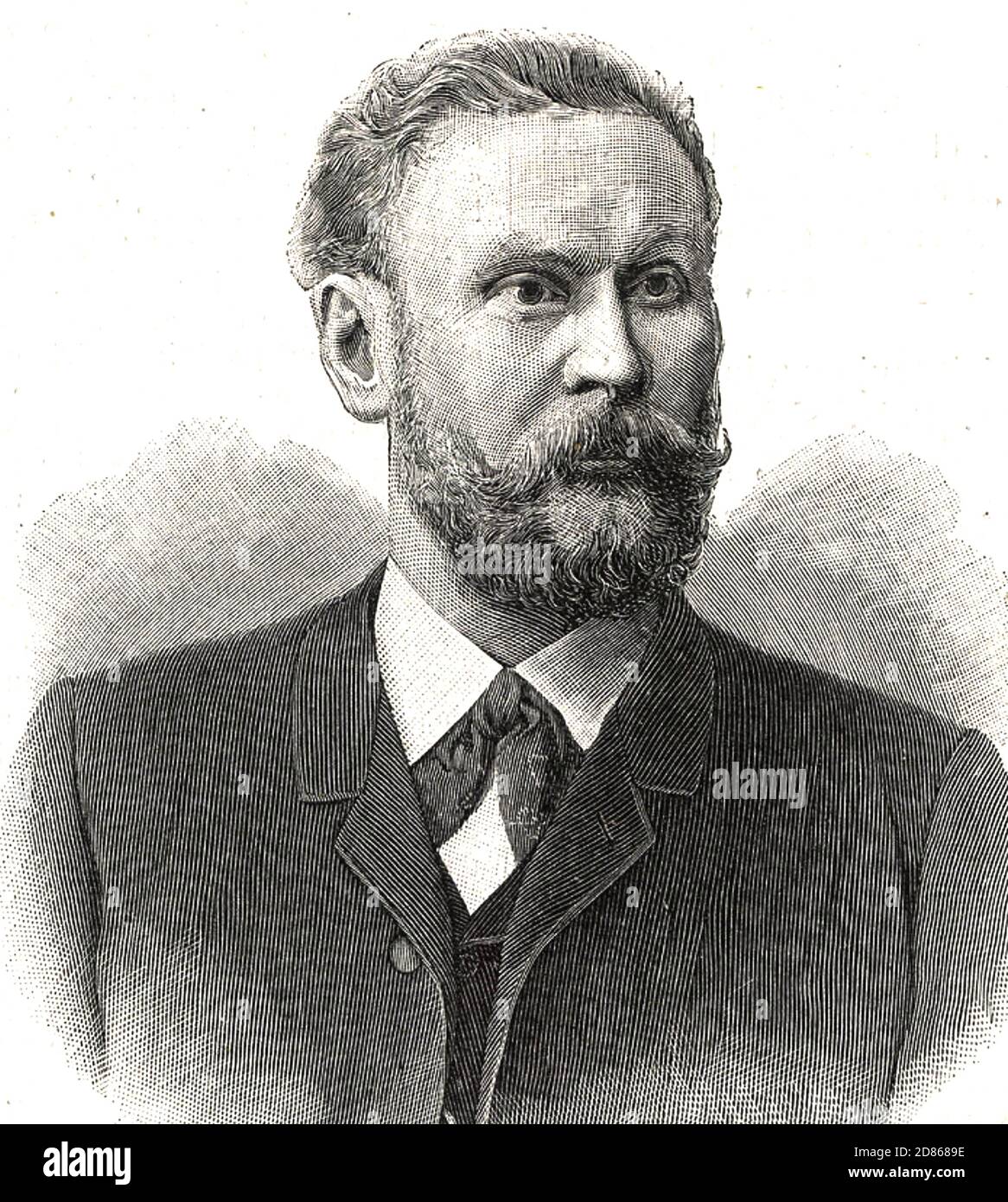 OTTO LILIENTHAL (1848-1896) pioniere dell'aviazione tedesco circa 1895 Foto Stock
