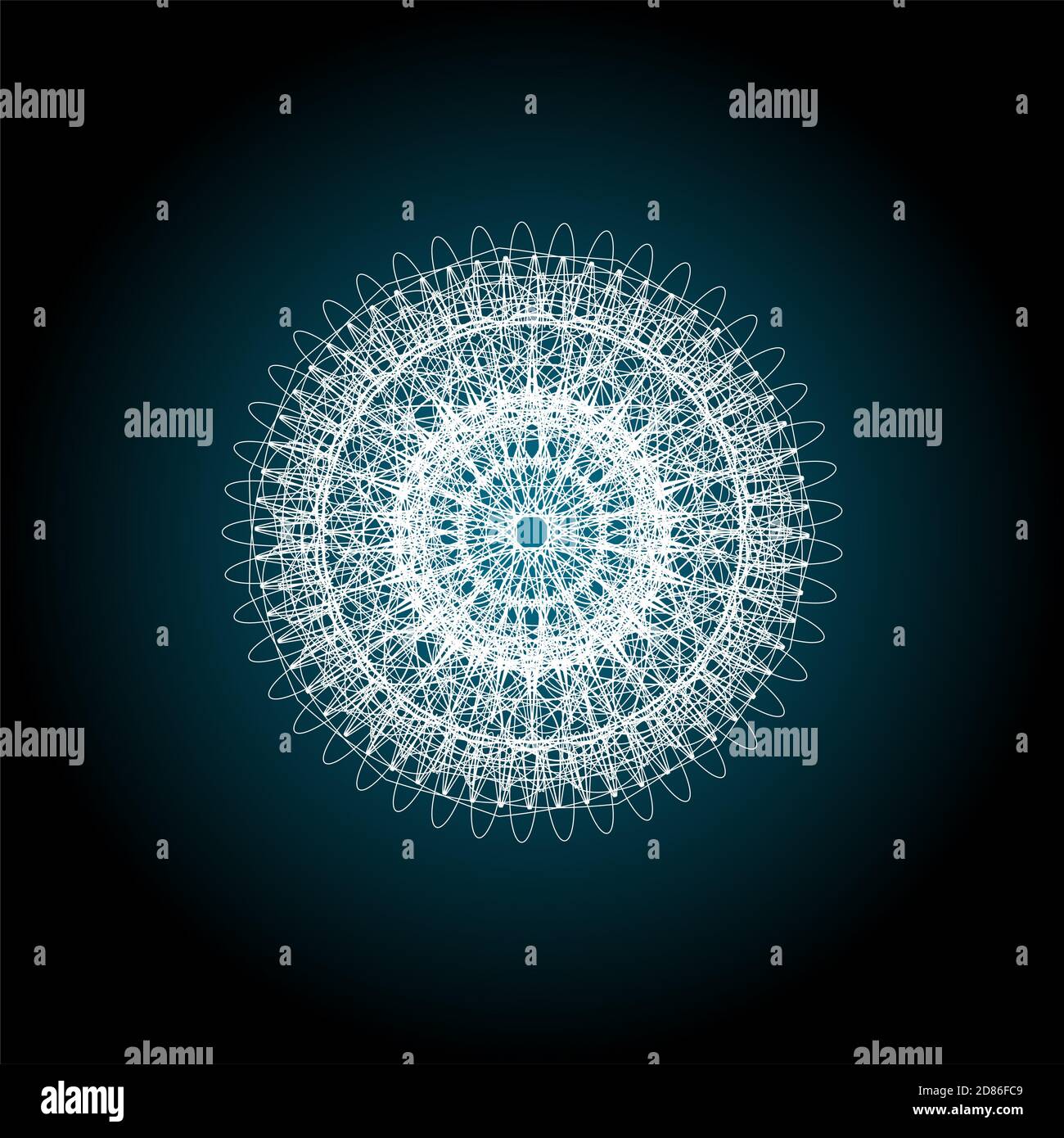 Elementi guilloche per il certificato o il diploma, la moneta e il disegno monetario. Motivo Rosetta e bordo, filigrana per nota di sfondo, voucher. Colourfu Foto Stock