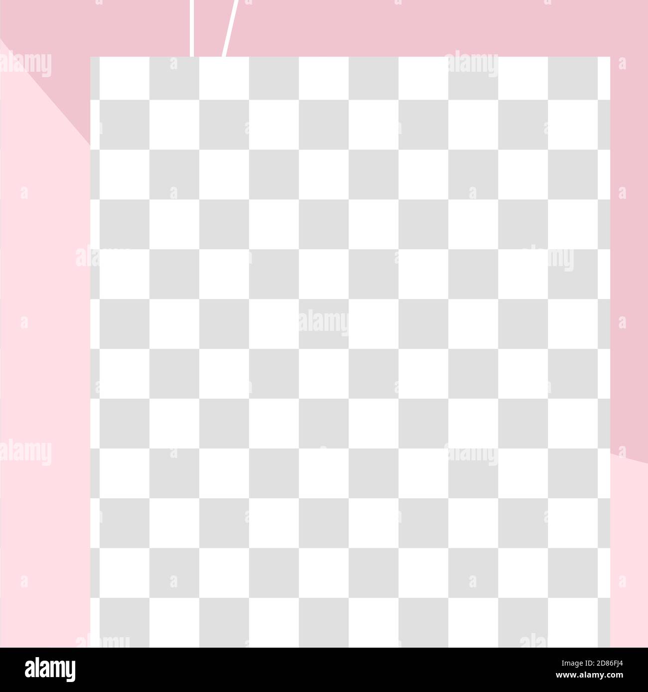 Paletto floreale rosa. Carino modello astratto di post sui social media Illustrazione Vettoriale