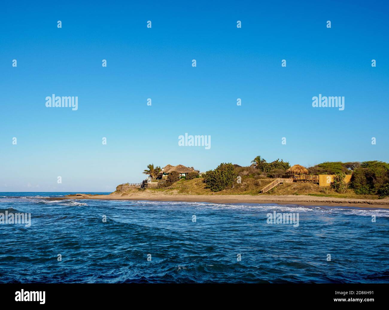 Old Wharf Beach, Treasure Beach, Saint Elizabeth Parish, Giamaica Foto Stock