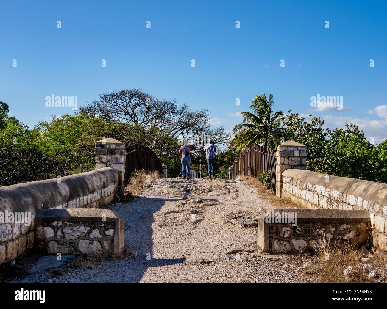 Old Iron Bridge, Città di Spagna, Parrocchia di Santa Caterina, Giamaica Foto Stock