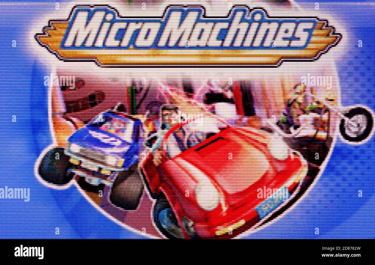 Micro Machines - Nintendo Game Boy Advance Videogame - Editoriale utilizzare solo Foto Stock