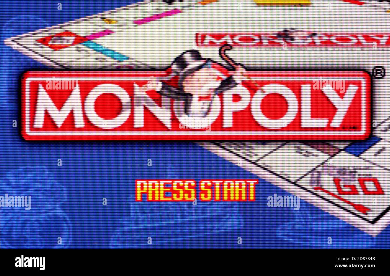 Monopoly - Nintendo Game Boy Advance Videogioco - uso editoriale solo Foto Stock