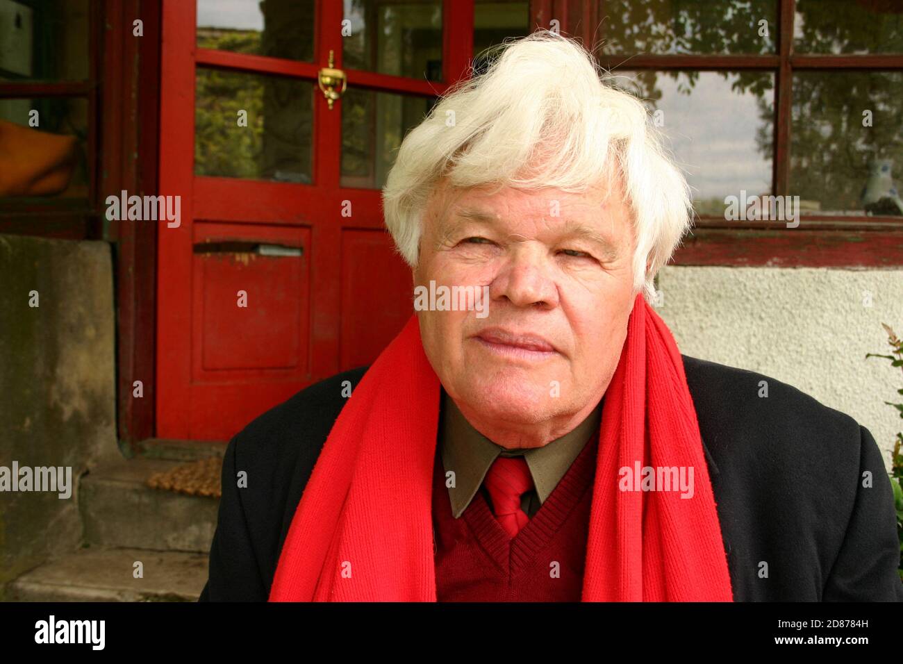 Rosia, Contea di Sibiu, Romania. Ritratto dell'autore e pastore luterano Eginald Schlattner. Foto Stock