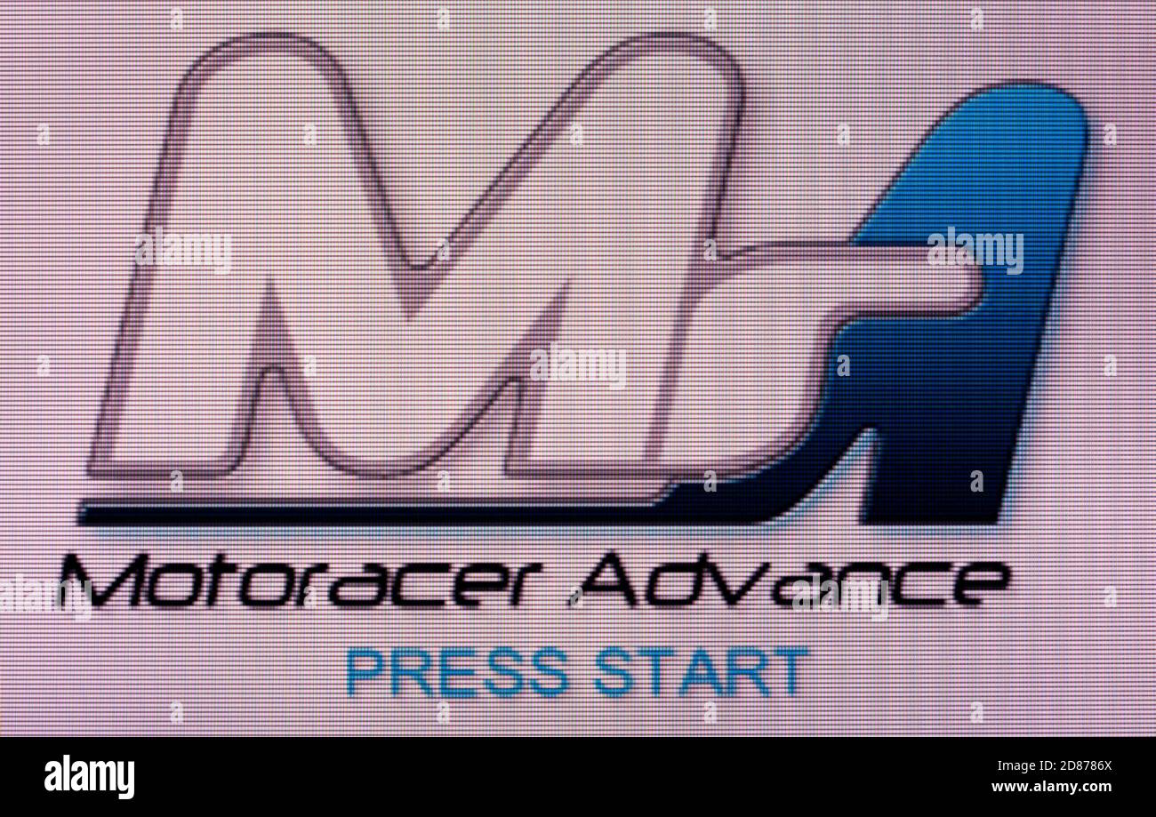 Motoracer Advance - Nintendo Game Boy Advance Videogame - Editoriale utilizzare solo Foto Stock