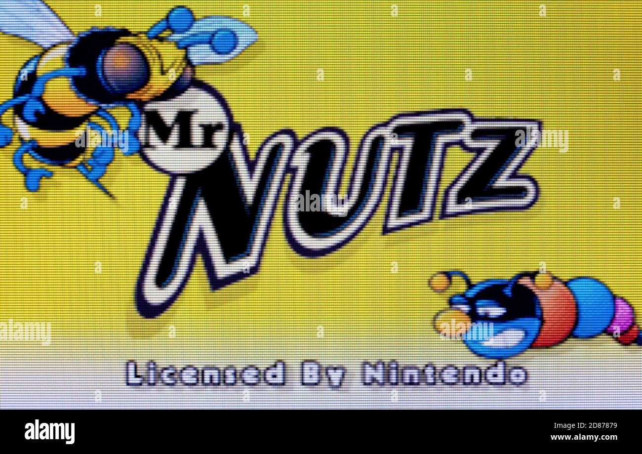 MR Nutz - Nintendo Game Boy Advance Videogame - Editoriale utilizzare solo Foto Stock