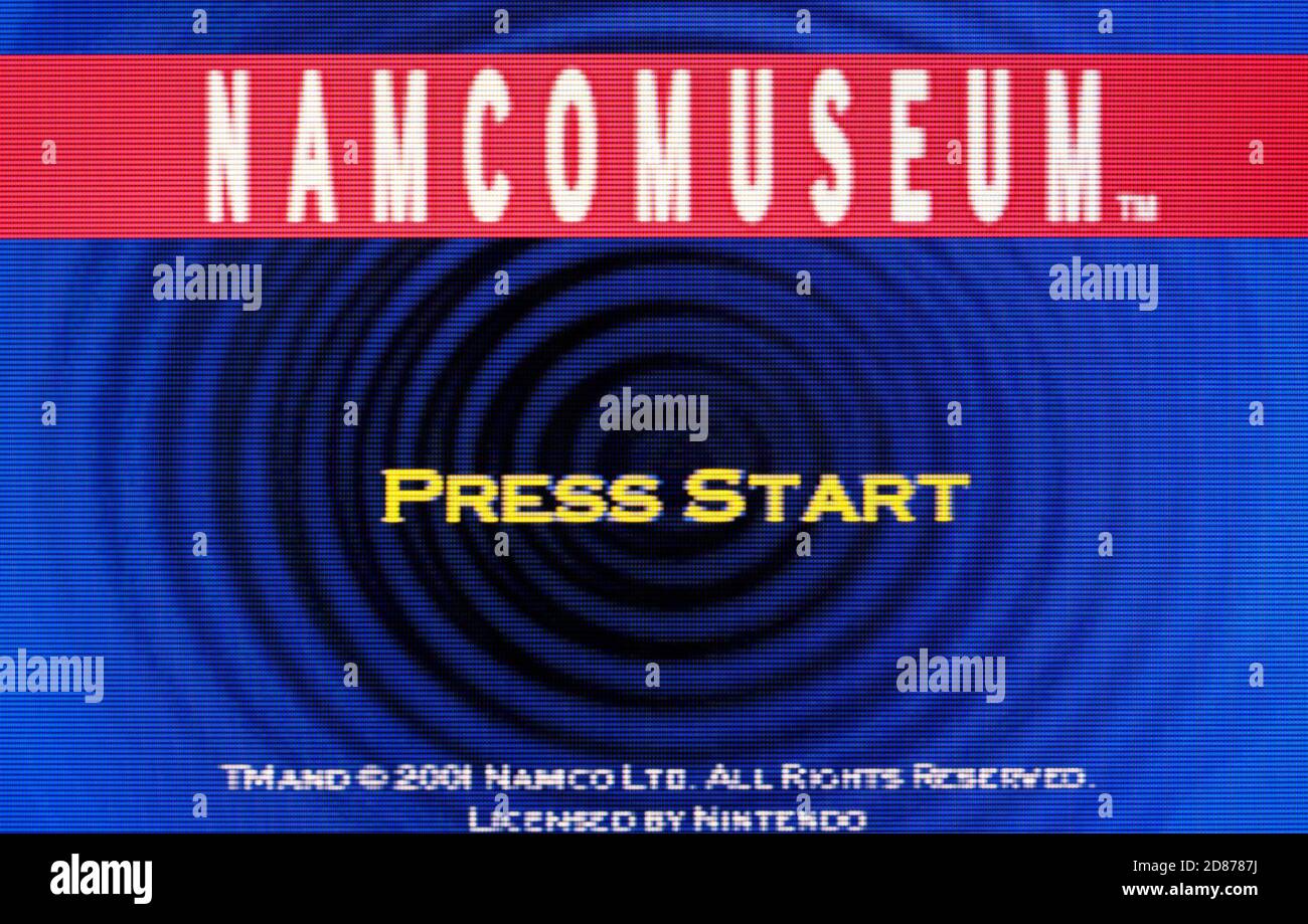 Namco Museum - Nintendo Game Boy Advance Videogame - Editoriale utilizzare solo Foto Stock