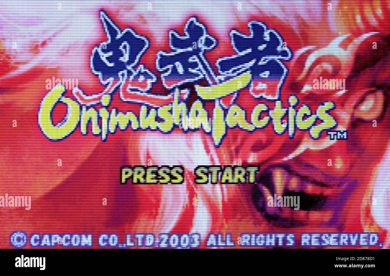 Onimusha tattiche - Nintendo Game Boy Advance Videogame - Editoriale utilizzare solo Foto Stock