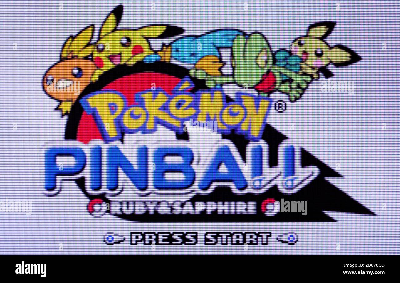 Pokemon Pinball - Nintendo Game Boy Advance Videogame - Editoriale utilizzare solo Foto Stock