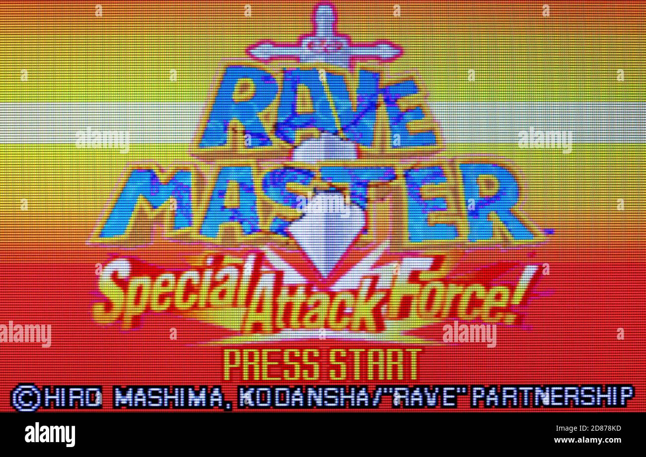 Rave Master - Nintendo Game Boy Advance Videogioco - Editoriale utilizzare solo Foto Stock