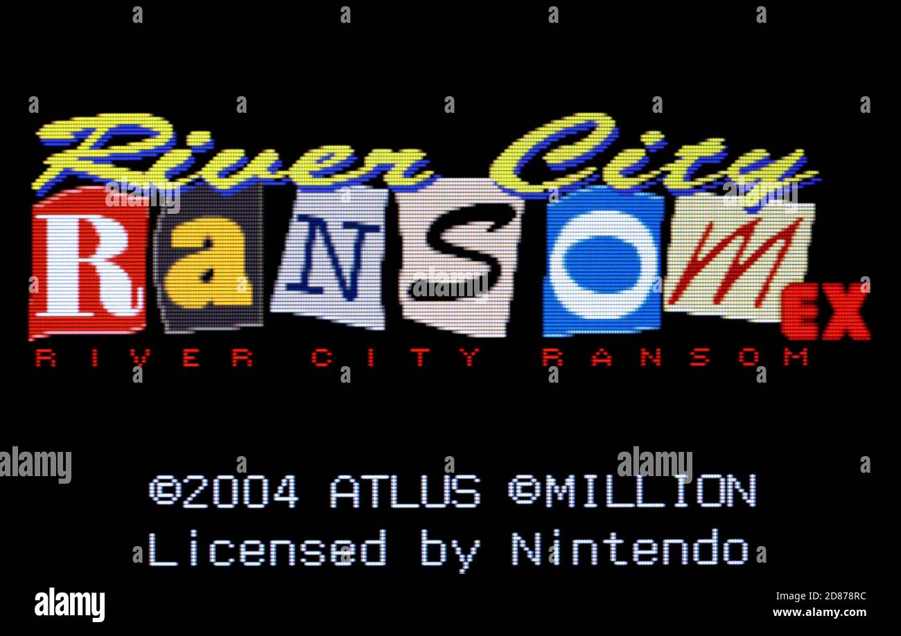 River City Ransom - Nintendo Game Boy Advance Videogame - Solo per uso editoriale Foto Stock