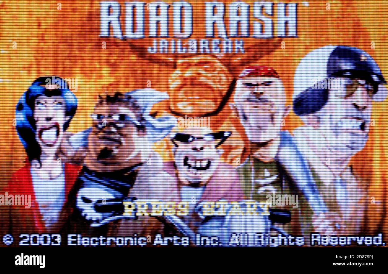 Road rash Jailbreak - Nintendo Game Boy Advance Videogame - Solo per uso editoriale Foto Stock