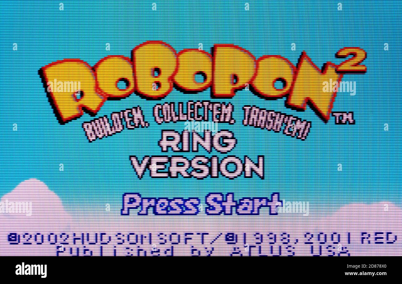 Robopon 2 - anello - Nintendo Game Boy Advance Videogioco - solo per uso editoriale Foto Stock