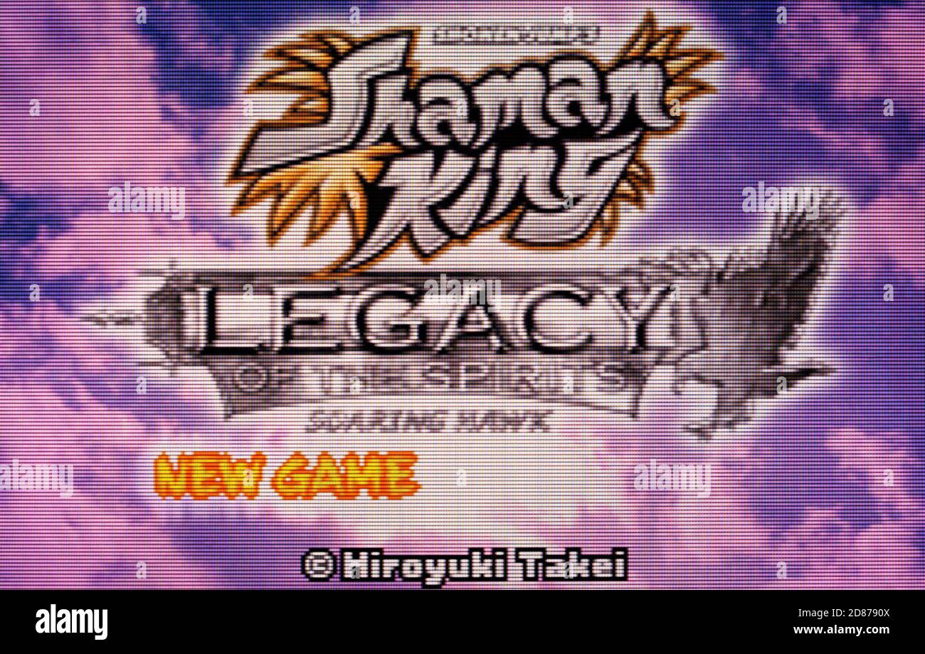 Shaman King Legacy of the Spirits - Nintendo Game Boy Advance Videogame - solo per uso editoriale Foto Stock