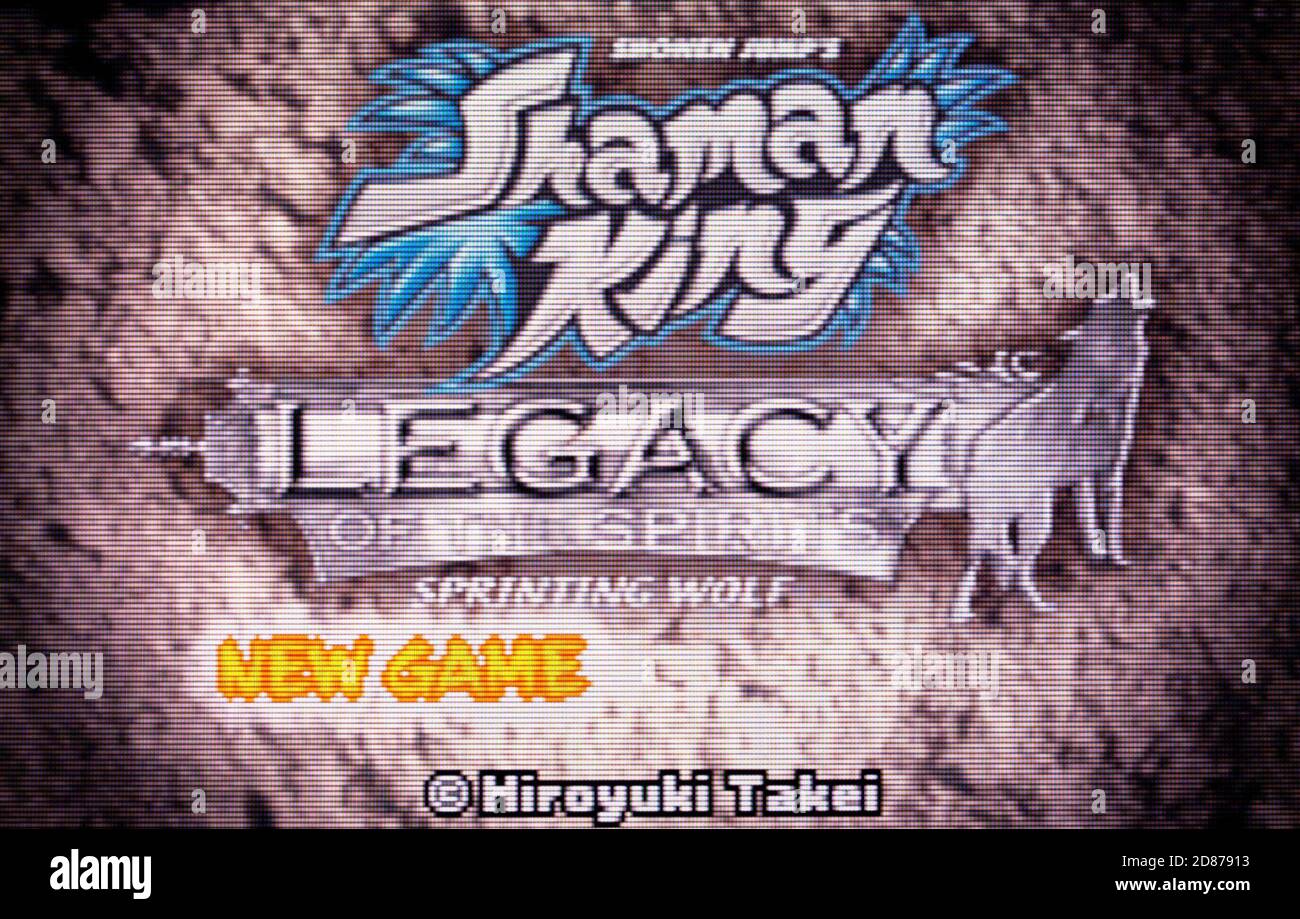 Shaman King Legacy of the Spirits sprinting Wolf - Nintendo Game Boy Advance Videogame - solo per uso editoriale Foto Stock