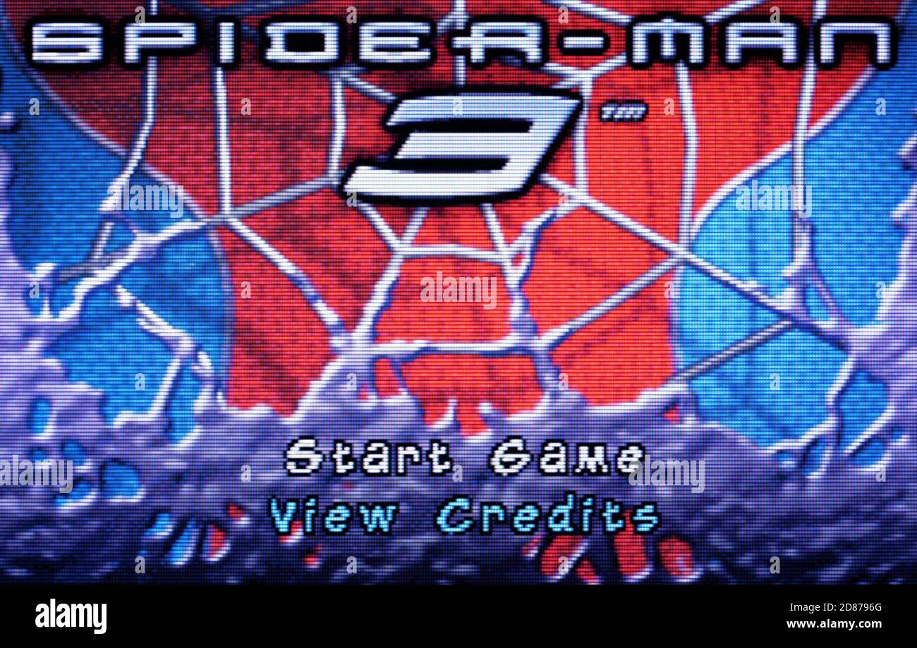 Spider-Man 3 - Nintendo Game Boy Advance Videogioco - Editoriale utilizzare solo Foto Stock