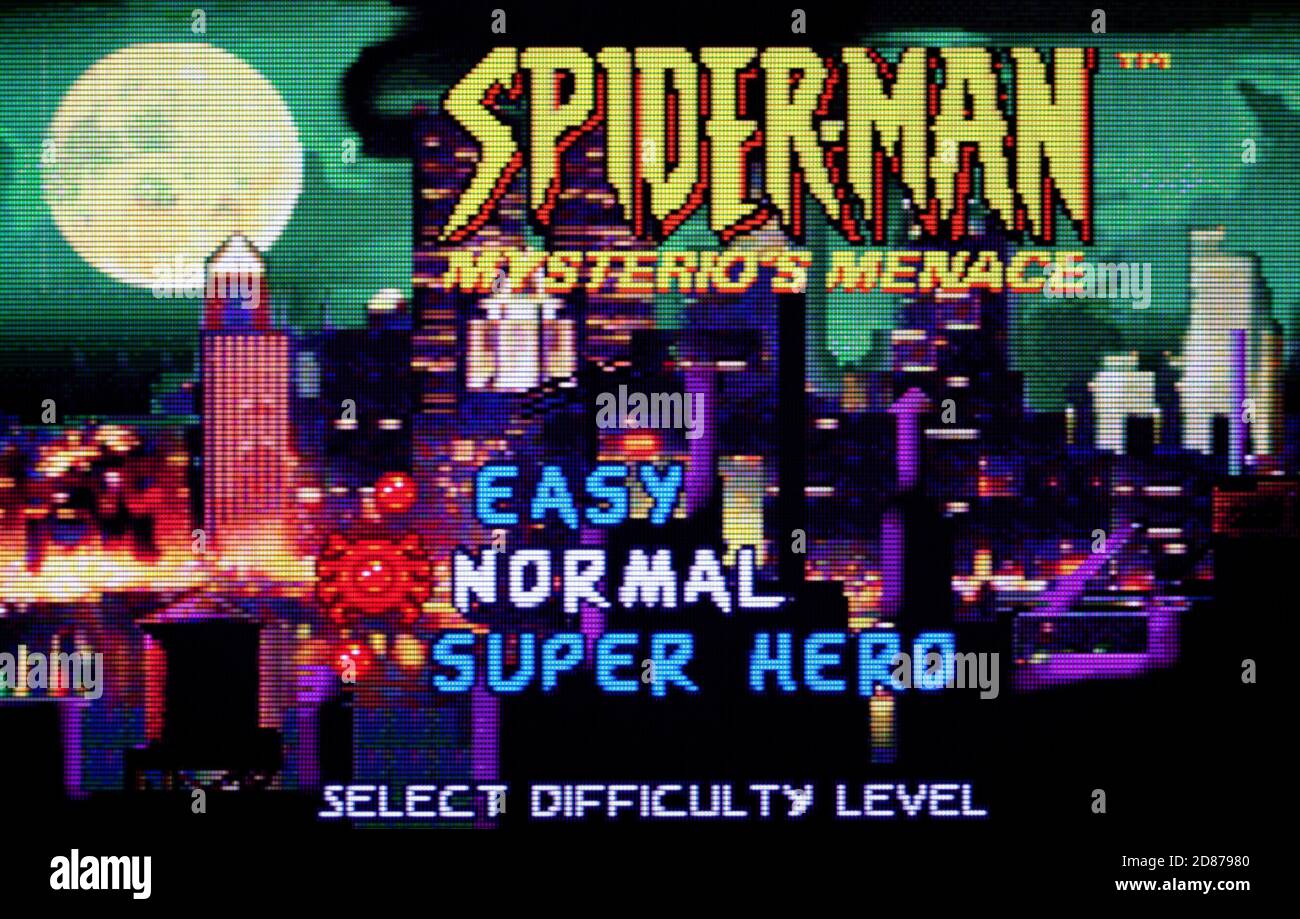 Spider-Man Mysterio's Menace - Nintendo Game Boy Advance Videogame - Solo per uso editoriale Foto Stock