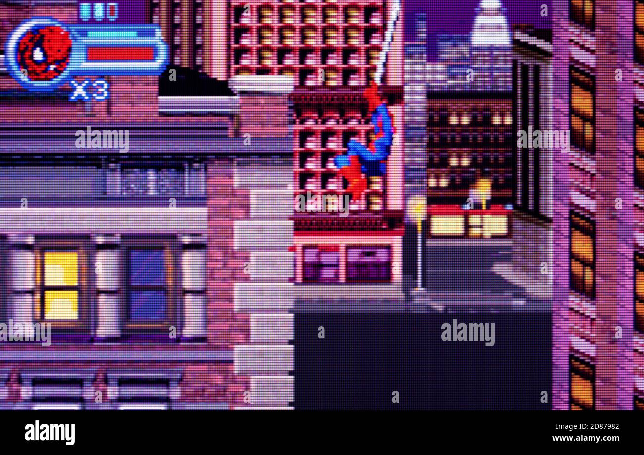 Spider-Man Mysterio's Menace - Nintendo Game Boy Advance Videogame - Solo per uso editoriale Foto Stock