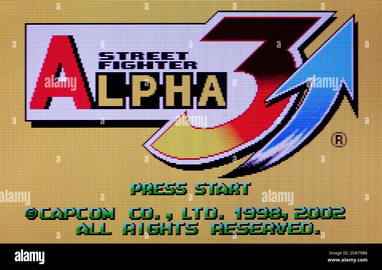 Street Fighter Alpha 3 - Nintendo Game Boy Advance Videogame - solo per uso editoriale Foto Stock