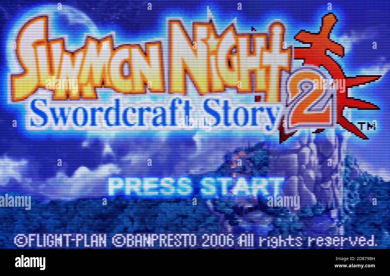 Summon Night Swordcraft Story 2 - Nintendo Game Boy Advance Videogioco - solo per uso editoriale Foto Stock
