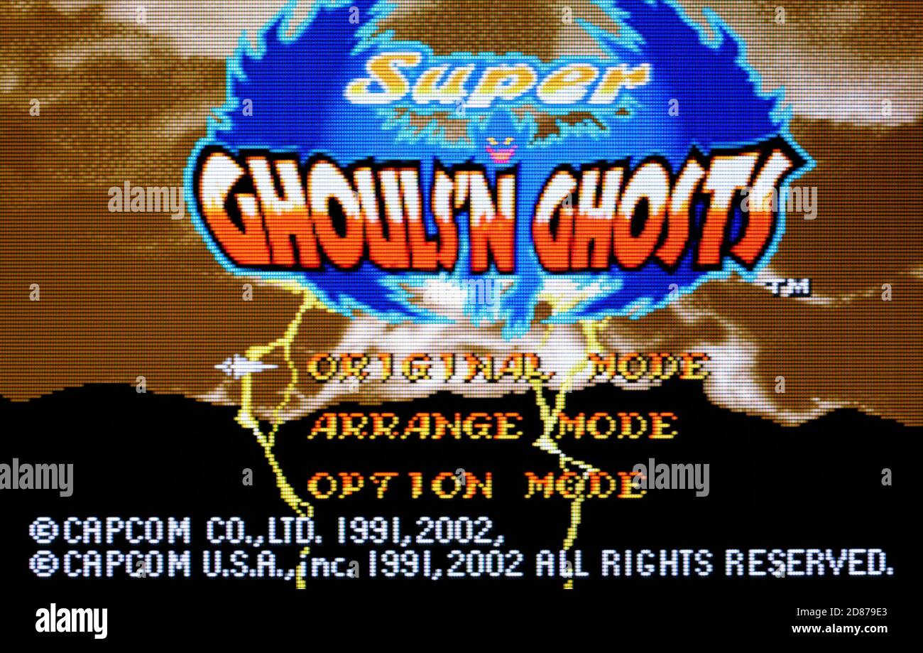 Super Ghouls 'n Ghosts - Nintendo Game Boy Advance Videogioco - solo per uso editoriale Foto Stock