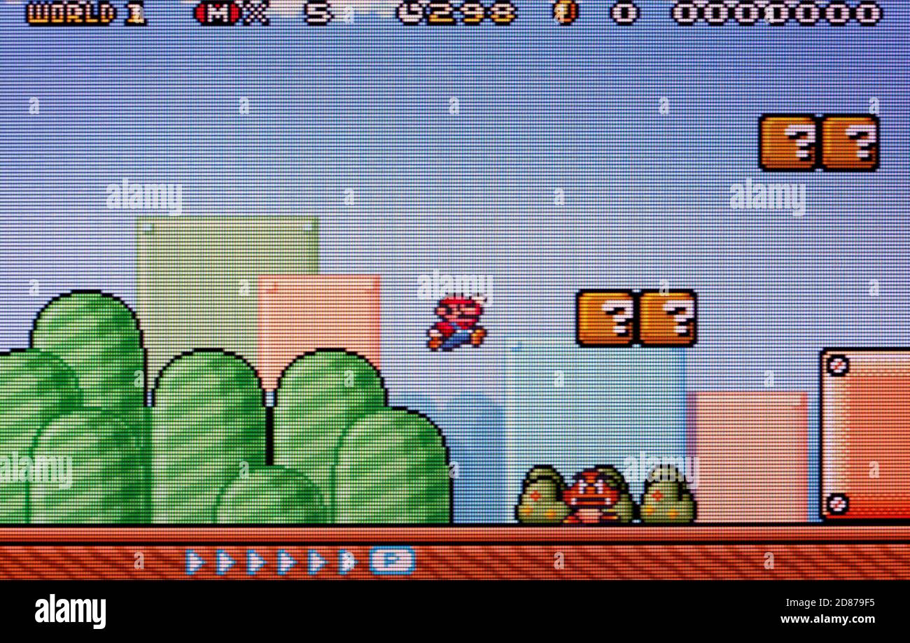 Super Mario Bros 3 - Nintendo Game Boy Advance Videogioco - solo per uso editoriale Foto Stock